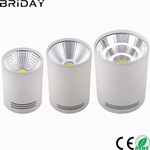 LED Dimmable COB 5W 7W 10W 15W 20W 30W COB Led downlight Dimmable Surface Mounted Ceiling Spot light AC110V-220V Ceiling lamp