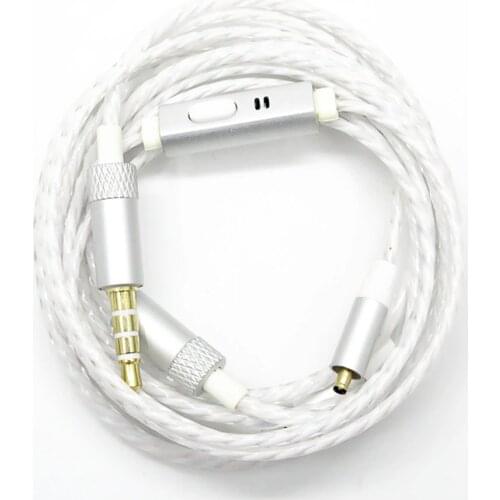 FENGRU DIY 1.3M 18 Cores Earphone Cable VJJB N1 Upgrade Cable With Mic Use for IROCK A8 VJJB N1