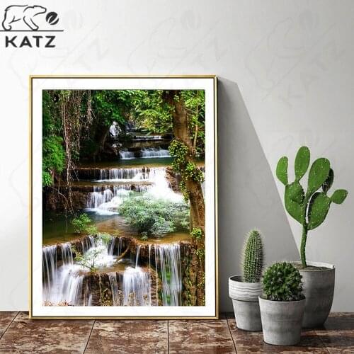 Waterfall View Diamond Painting Landscape Embroidery Crossing 5D River Diy Diamond Mosaic Art Gift Cross Stitch Home Decoration