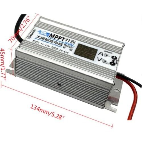 MPPT Solar Panel Cells Charger Controller 10A Booster Adjustable 24V 36V 48V 60V 72V Batteries Voltage Regulator