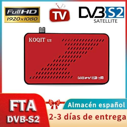 KOQIT U2 Satellite Receiver Satellite tv receiver Finder DVBS2 IPTV Decoder DVB-S2 Receptor Wifi/RJ45 Youtube Auto Scam CS/IKS