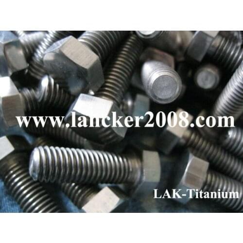 M12x25 30 40 50 60 70 80 90 100 110 120 Gr2 Titanium hexagon head screw/bolt for Industry