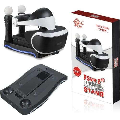 Multifunction PSVR Storage Stand Holder Charger for PS4 VR PS VR Headset CUH-ZVR2 2th Generation+Charging Station Display Cradle