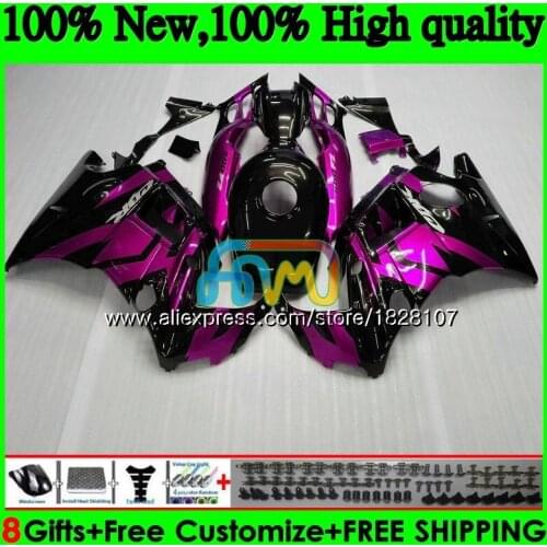 Kit +Tank For HONDA CBR600F3 Pink black 600CC CBR 600F3 97 98 1997 1998 3BS.244 CBR600 CBR 600 FS F3 95 96 1995 1996 Fairings