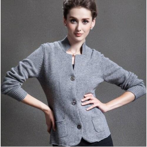 New real cashmere cardigan sweater pure cashmere sweater winter brand cardigan Free Shipping S416