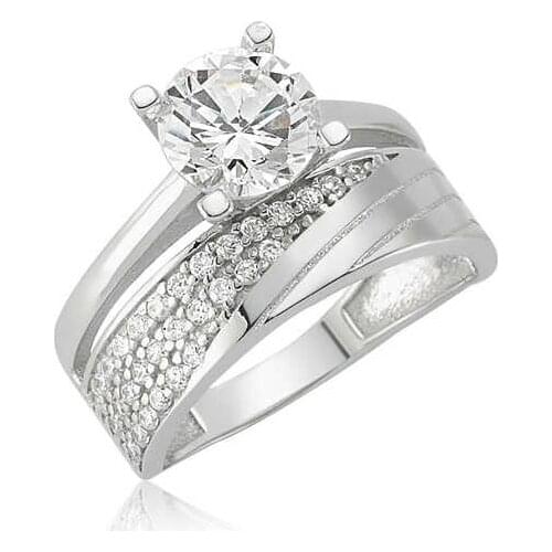 Original silver , Single Stone Half Round ,Ring, Good Quality and Affordable Single Stone ,Rings Types