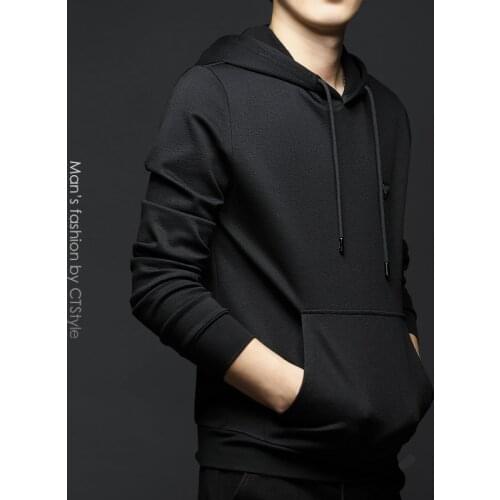 Autumn and winter mens casual hooded sweater plus fleece loose jacket 2020 autumn and winter clothing top trend mens new