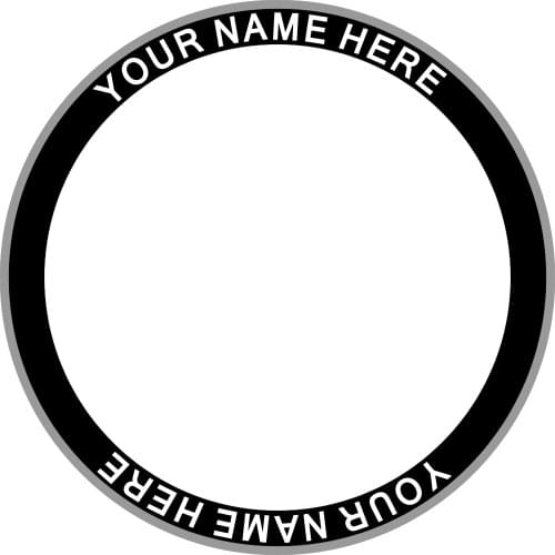 Custom Personalized Name Carbon Bike/Cycling/Cycle Wheel Decals Stickers SET OF 8 Stickers FOR TWO Wheels