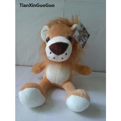 About 25cm sitting pose cartoon jungle lion plush toy soft doll birthday gift b2092