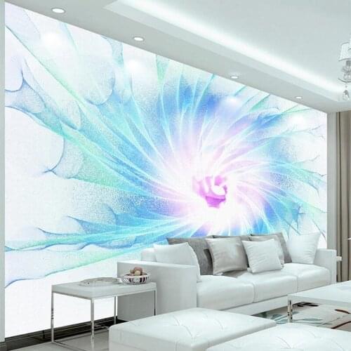 Custom Mural Wallpaper Modern 3D Stereo Beautiful Lines Flowers Fresco Living Room TV Sofa Bedroom Home Decor Papel De Parede 3D