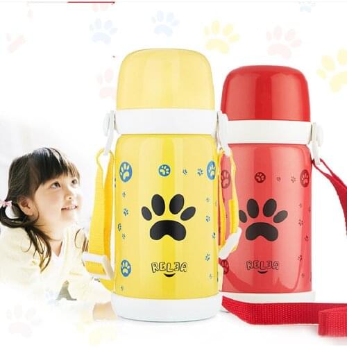 Portable Creative Kids Vacuum Flask For Hot Water Student Double Wall Insulated Thermal Cup Women Thermo Coffee Mug Thermocup