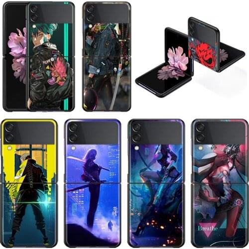 Cool Street Punk Boy Girl Shockproof Hard Cover For Samsung Galaxy Z Flip 3 5G Black New Mobile Fundas Phone Case