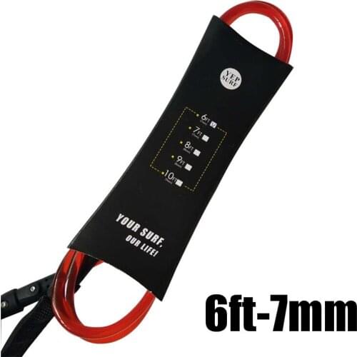 Surfboard Straight Leash 6ft 7mm Surfboard Leash Yep.surf Super strong webbing Neoprene Strape