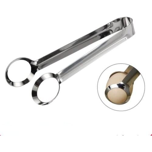Cooking Egg Holder Clip Stainless Steel Egg Tongs Non-Slip Non-Stick Clip Salad Food Tong Egg Tools Cookware F20173483