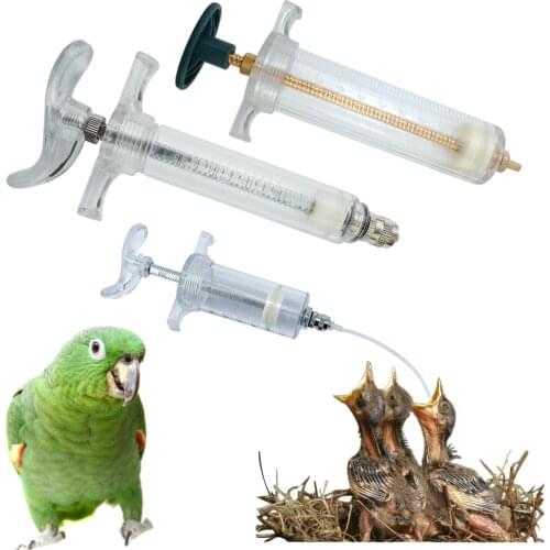 Parrot Chick Feeding Syringe Sick Bird Baby Medicine Feeder Poultry Pet General Accessories Supply Hummingbird Dispenser Plastic