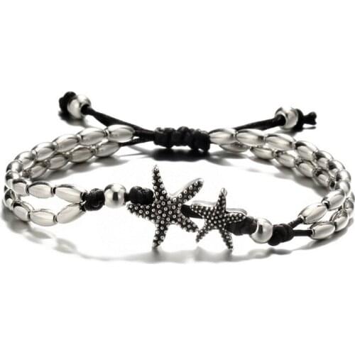 Vintage Foot Bracelet Beach Jewelry Anklet For Women Girls Ankle Leg Chain Charm Starfish Beads Bracelet Fashion enkelbandje NEW