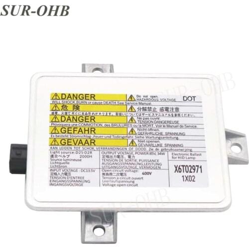 Oem replacemnt d2s X6T02971 HID Xenon Electric Headlight 33119SCC003 Control W3T10471 Module for TSX S2000 D391510H3 car Ballast