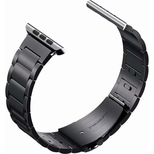 Link bracelet for applewatch 123456 SE Quick release stainless steel belt for iwatch 38/42mm Tool-free metal strap 22mm