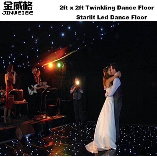2ft *2ft Starlit Dance Floor Panel White RGB Color Mixing Led Star Wedding Dance Floor