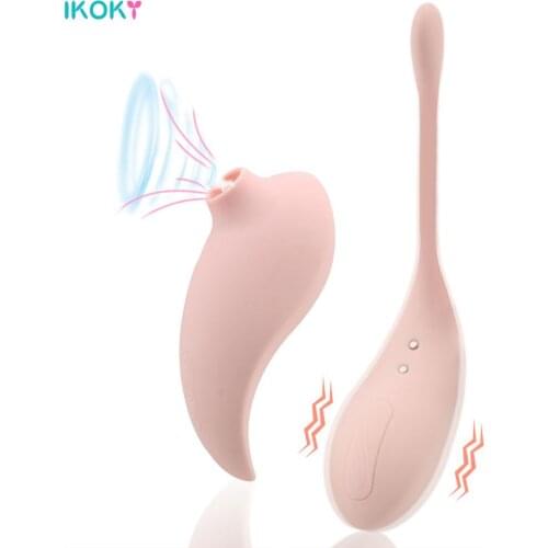2pcs Sucking Vibrator Dildo For Woman Anal Plug Clitoris Stimulator Kegel Ball Wireless Sex Toy Adult Erotic Machine Female Shop