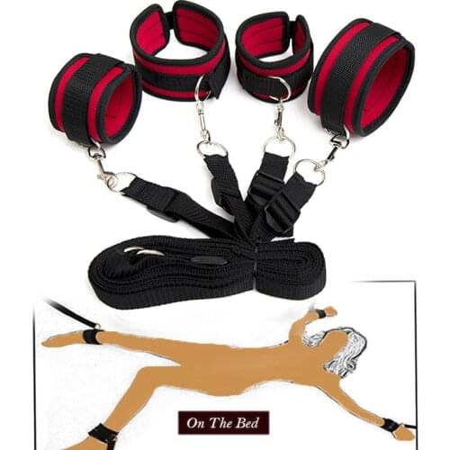 2019 Sex Bondage Restraints Erotic Sex Handcuffs and Anklecuffs Fetish Bondage Adult Games for Couples