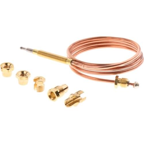 90cm / 35'' Gas Furnace Replacement Set Thermocouple for Boiler w/Adapters