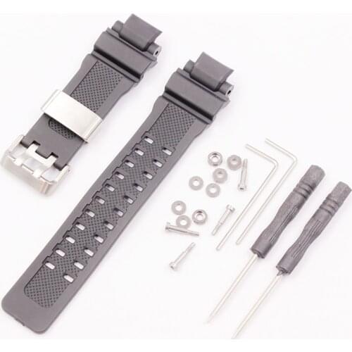 Watch accessories pin buckle rubber strap for Casio resin strap GW-4000/GA-1000/GW-A1000/1100 to send tools mens sports strap