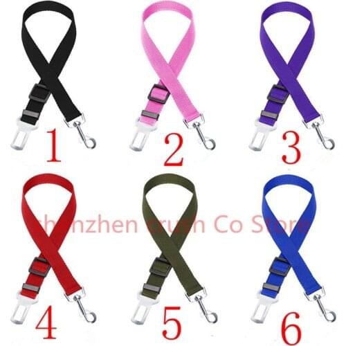 50PCS Adjustable Dog Cat Pet Car Safety Seat Belt Collars