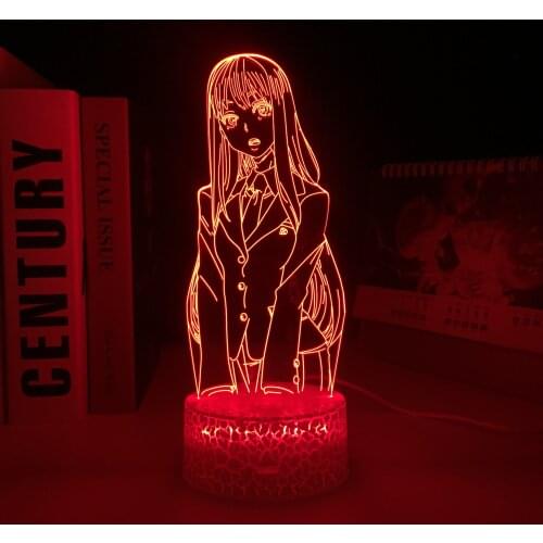 Emergence Anime Figure Saki Yoshida 3D LED White Base Lamp for Birthday Gift Bedroom Decorative Nightlight Acrylic Table Lamp