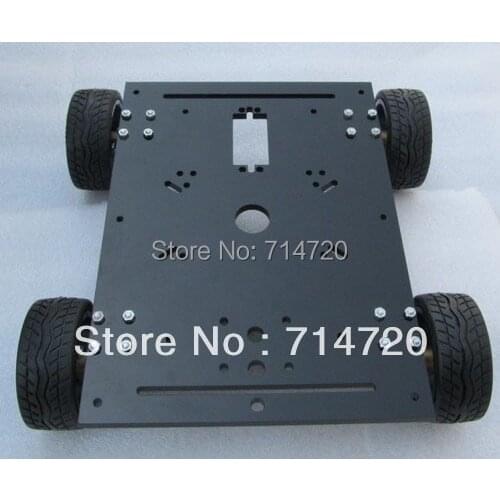 Free shipping Maximum Load 15KG 4WD robot chassis smart car chassis with 4 dc metal motor