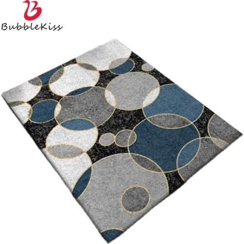 Bubble Kiss Carpets For Living Room Fashion Modern Minimalist Black Blue White Gray Big Circle Carpet Rugs For Living Room Decor