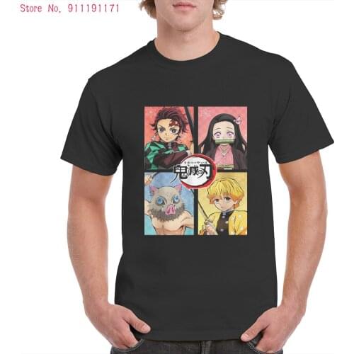Brand Streetwear Demon Slayers Character Roles Anime t shirt 100% Cotton Brand T-shirts Aesthetic Graphic Tees Oversized Top