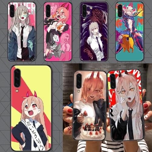 Chainsaw Man Power Phone case For Samsung Galaxy A 3 5 7 8 10 20 21 30 40 50 51 70 71 E S 2016 2018 4G black pretty waterproof