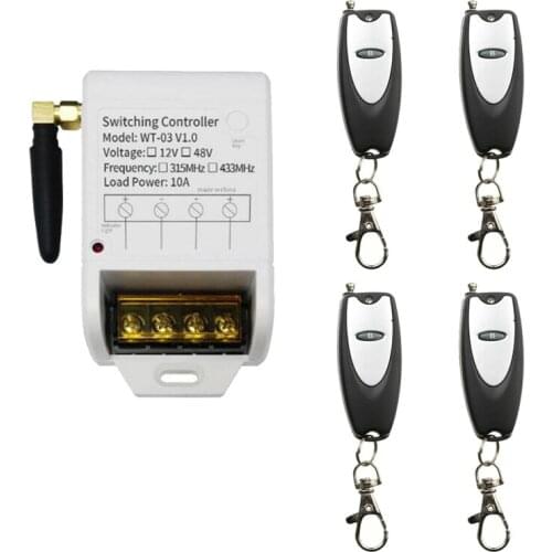 DC12V-48V 1CH 1Channel RF Wireless Remote Control Switch/Radio Controlled Switch System Receiver and Transmitter window