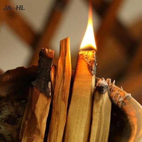 Wooden Sticks Aromatherapy Burn No Fragrance (Random Type) Palo Santo Natural Incense Sticks Wooden Smudging Stick