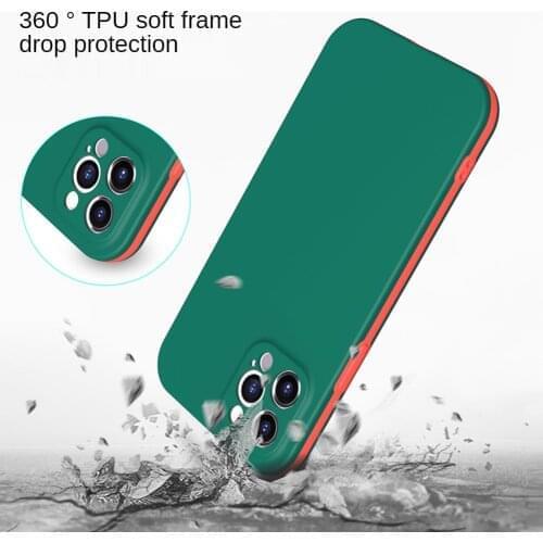 For iPhone11 12 Pro Max XR Mobile Phone Case TPU+PC Anti-drop Mobile Phone Case Anti-fall Personality Protective Cover