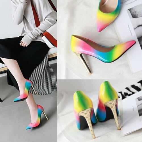 European And American Fashion Sexy Gradient High Heels 126-4