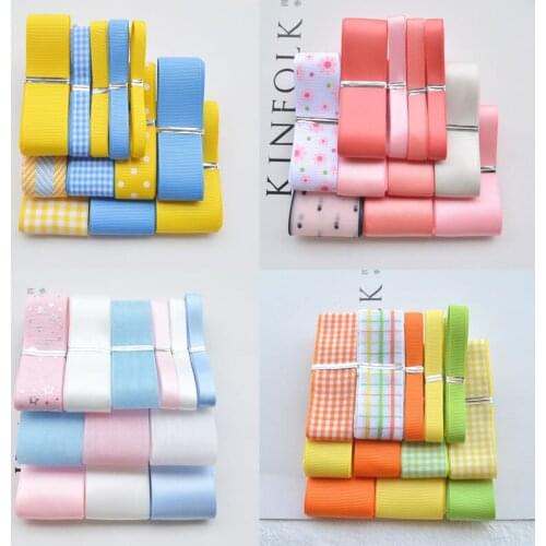 Hpt Ribbon Combination Package Set Ribbon Material Package Handmade Hair Accessories Headdress DIY Jewelry Accessories Bowknot