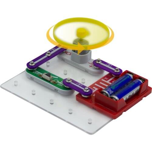 Montessori Toy Electronic Building Blocks Circuit Experiment Kit Assembling Electric Building Blocks Educational Kid Circuit Toy