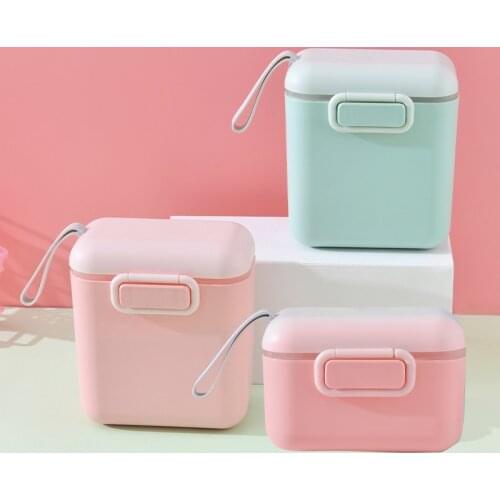 Baby Milk Powder Container Portable Baby Food Storage Box Double Layer Infant Milk Powder Box Toddle Snacks Container