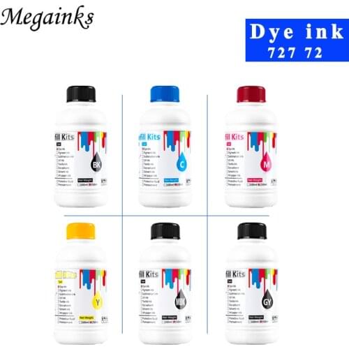 250ML bottle Dye and pigment Ink for HP T610 T770 T790 T1100 T1120 T1200 T1300 T2300 T920 T930 T1530 T2530 T1500 T2500 Printer