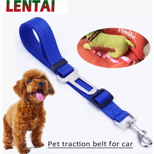 LENTAI For Volkswagen polo golf 4 Toyota corolla 2008 yaris chr Lifan 1PC Car Pet Seat Belt Adjustable Safety String for cat dog