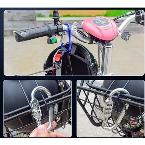 Firm Portable Luggage Padlock Zinc Alloy Security 3 Combination Security Password Lock Outdoor Kit Camping Locking Survival Gear