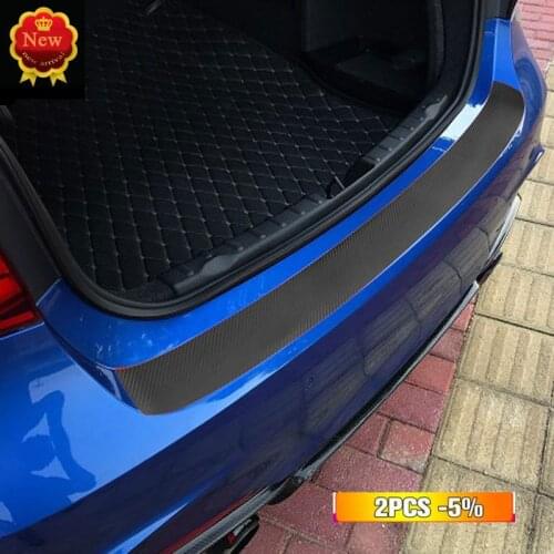 Car Door Carbon Fiber Stickers Guard Anti-Play Film Pad Luggage Compartment Pedal General Car Protector Decorative Bumper strip