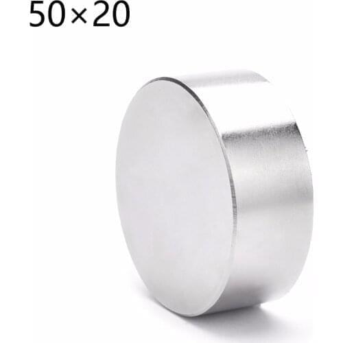 N50 1pcs 50x20mm Super Powerful Strong magnet Round NdFeB Neodymium Magnet Dia 50*20 N35 Rare Earth Magnet 50mm x 20mm