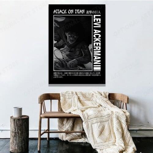 Poster Print Attack On Titan Anime Style Painting Wall Art Canvas Picture Modular For Living Room Home Decor