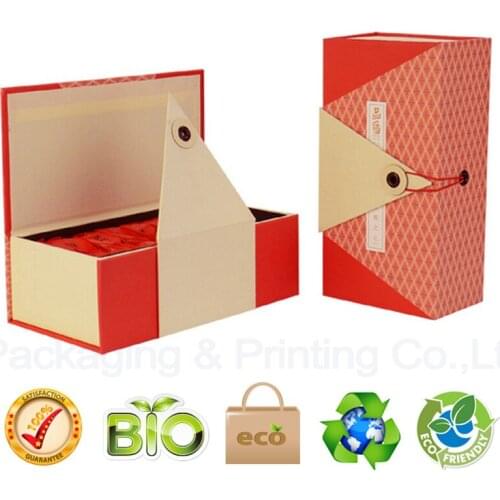 General Red tea packing gift box custom paper gift box packaging paper box