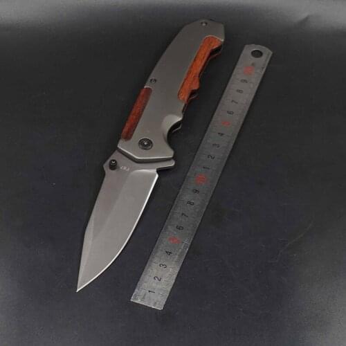 Outdoor Folding Knife Tactical Survival Knife Titanium 440C Blade Combat Hunting Camping Pocket Knives EDC Self-defense Tools