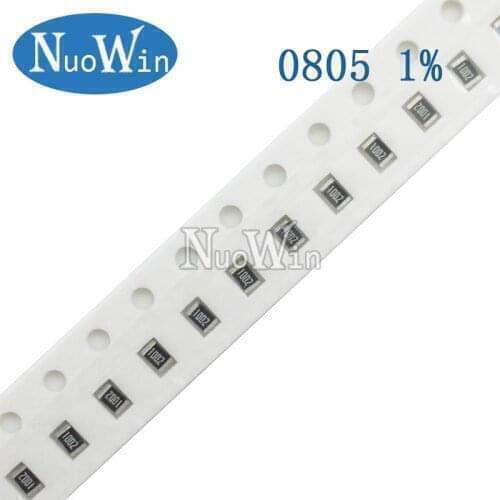 100pcs 0805 1% SMD resistor 1/8W 5.11R 5.23R 5.36R 5.49R 5.6R 5.62R 5.76R 5.9R 5.11 5.23 5.36 5.49 5.6 5.62 5.76 5.9 ohm