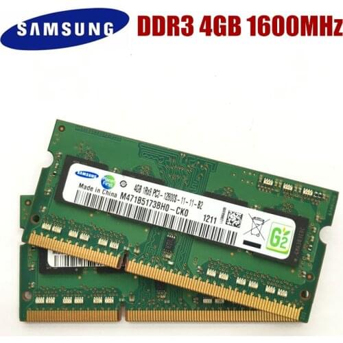 SAMSUNG 8GB 4GB 2GB PC3 12800S DDR3 8G 4G 2G1600 Mhz Laptop Memory Notebook Module SODIMM RAM